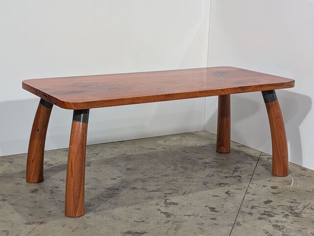 Flareloom Dining Table by Twig&Bot - Dining Table, Table, Desk, Sculptural, Mid Century, Organic, Urban Salvaged Timber