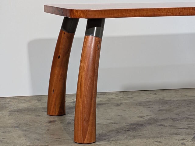 Flareloom Dining Table by Twig&Bot - Dining Table, Table, Desk, Sculptural, Mid Century, Organic, Urban Salvaged Timber