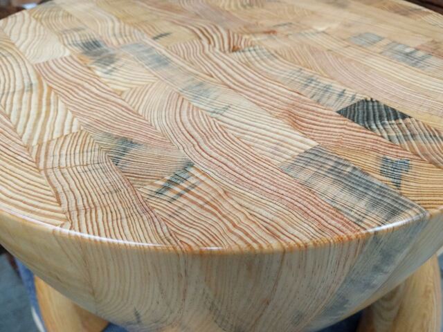 Rocketman Sidetable by Twig&Bot - Side Table, Coffee Table, Bedside Table, Sculptural, Stack Laminated, Urban Salvaged Timber, Mid Century, Organic