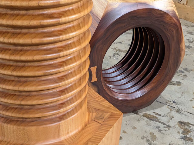 Stack Laminated / Monolithic Sculptural Pieces | Custom Handmade by Twig&Bot - Sculptural Furniture, Sculpture, Stack Lamination, Organic Shapes, Monolithic