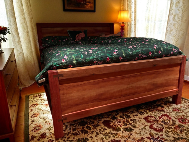 Ironbark & Rose Gum bedroom suite - 6 piece set by Wood Chemistry - Bedroom Furniture, Matching, Drawers, Bed, Night Stands, Side Table