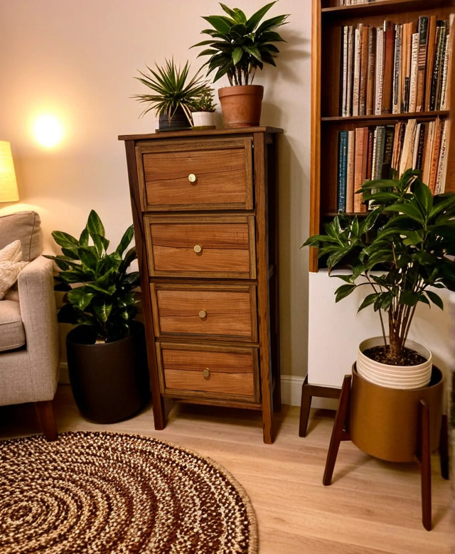 Ironbark & Rose Gum bedroom suite - 6 piece set by Wood Chemistry - Bedroom Furniture, Matching, Drawers, Bed, Night Stands, Side Table