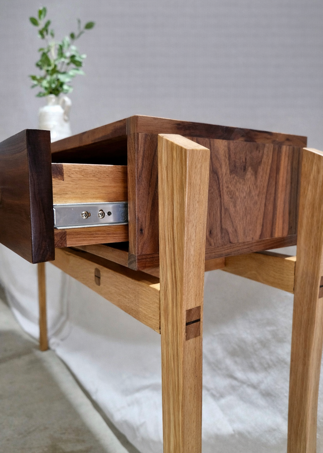Japandi inspired console table  | Custom Handmade by Andrew Dobson - Console Table, Console, Living Room, Hallway Table, Entry Table