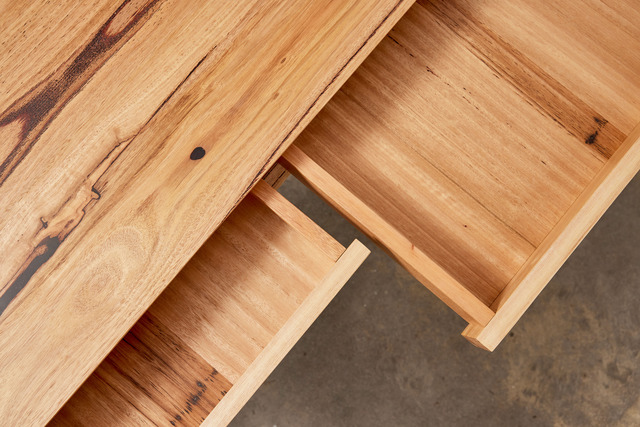 Aurelia Desk | Custom Handmade by Återvinna - Desk, Timber, Messmate, Recycled