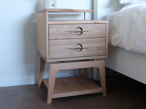 Tasmanian Oak Bedside Tables | Custom Handmade by Elias Palpant - Bedside Tables, Bedroom, Nightstands