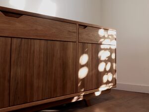 Tasmanian Blackwood Media Cabinet | Custom Handmade by Elias Palpant - Media Cabinet, Media Console, Storage, Custom Design
