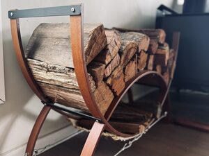 Firewood Holder | Custom Handmade by Elias Palpant - Storage, Bent Timber