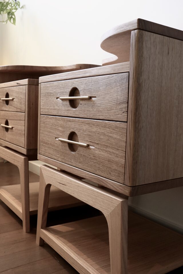 Tasmanian Oak Bedside Tables | Custom Handmade by Elias Palpant - Bedside Tables, Bedroom, Nightstands
