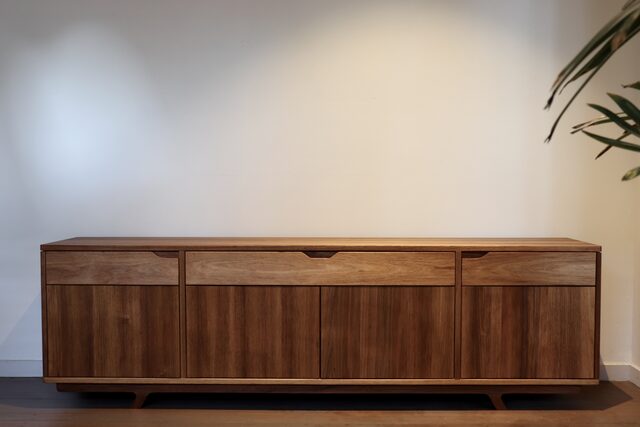 Tasmanian Blackwood Media Cabinet | Custom Handmade by Elias Palpant - Media Cabinet, Media Console, Storage, Custom Design