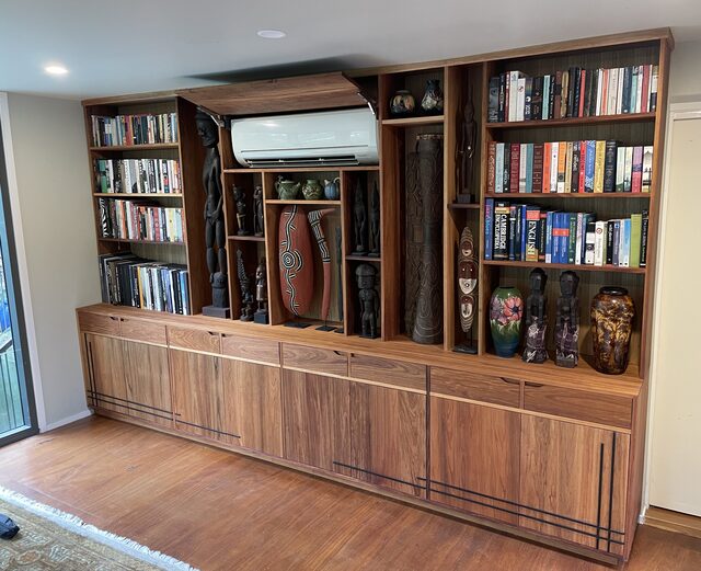 Built-in Wall Case | Custom Handmade by Elias Palpant - Built-In Unit, Display Case, Book Case, Bookshelf, Custom Design