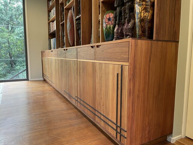 Built-in Wall Case | Custom Handmade by Elias Palpant - Built-In Unit, Display Case, Book Case, Bookshelf, Custom Design