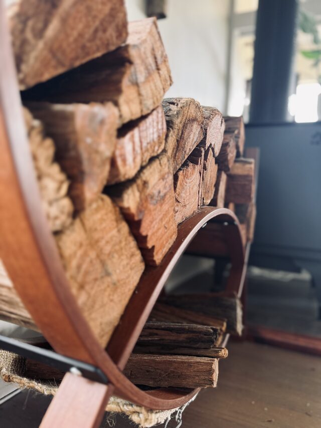 Firewood Holder | Custom Handmade by Elias Palpant - Storage, Bent Timber