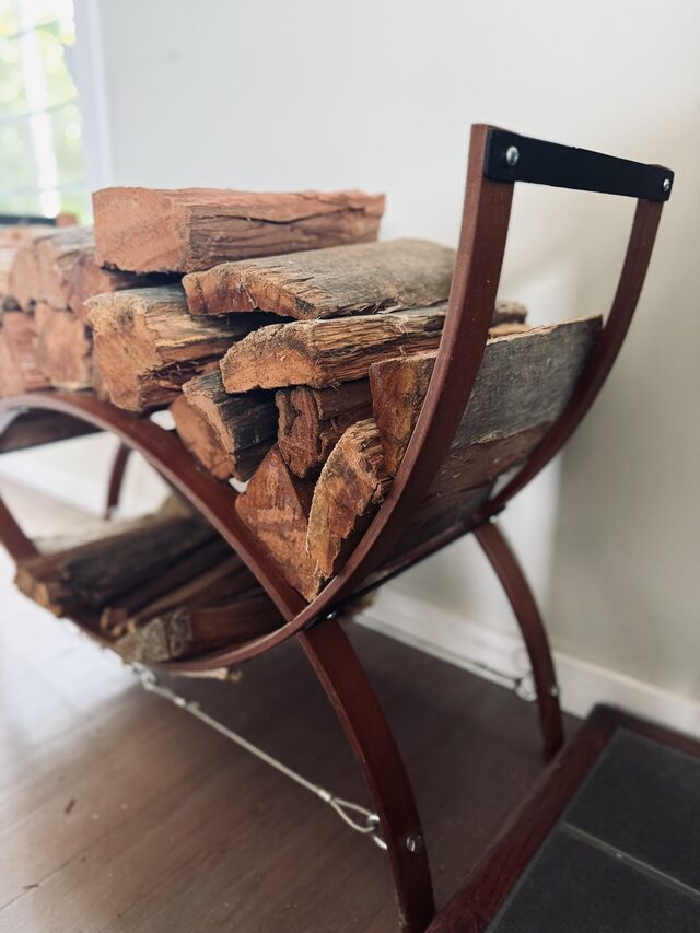 Firewood Holder | Custom Handmade by Elias Palpant - Storage, Bent Timber