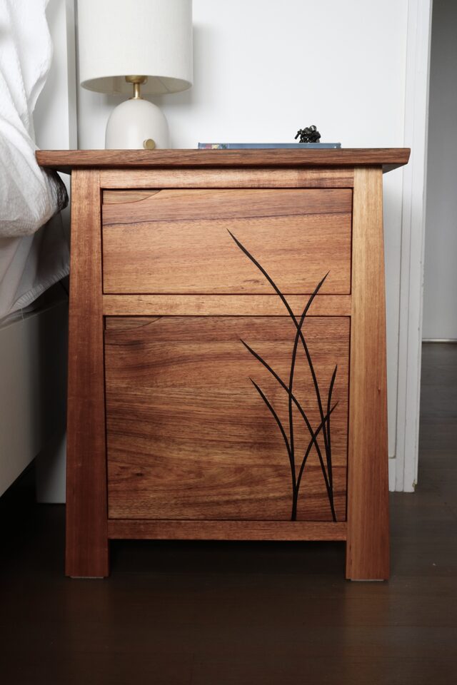 Blackwood Bedside Tables | Custom Handmade by Elias Palpant - Bedside Tables, Nightstands, Bedroom, Custom Design, Inlay