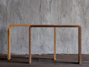 Ludus Lucis Console | Custom Handmade by Tim Noone - Texture, Walnut, Oak, Solid, Console, Hall Table