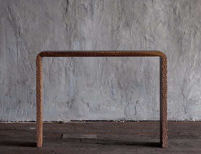 Ludus Lucis Console | Custom Handmade by Tim Noone - Texture, Walnut, Oak, Solid, Console, Hall Table
