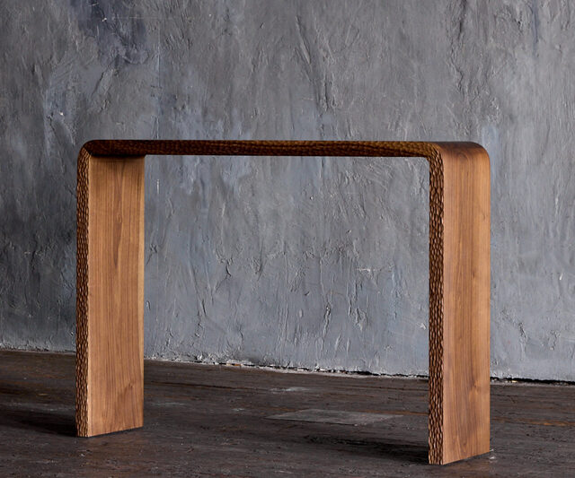 Ludus Lucis Console | Custom Handmade by Tim Noone - Texture, Walnut, Oak, Solid, Console, Hall Table