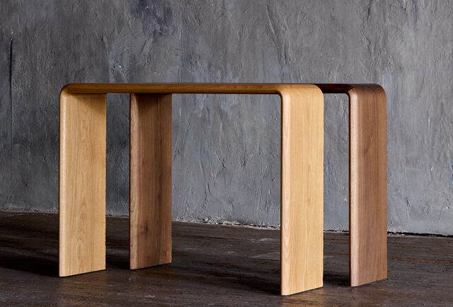 Solertia Console | Custom Handmade by Tim Noone - Walnut, Oak, Hall Table, Console, Solid
