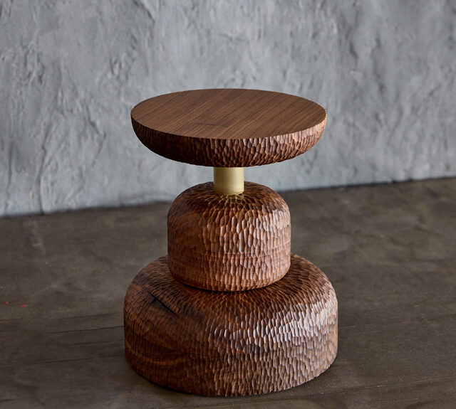 Tanens Lucem Circulus Lamp | Custom Handmade by Tim Noone - Texture, Walnut, Oak, Lighting, Lamp, Brass, Timber
