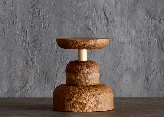 Tanens Lucem Circulus Lamp | Custom Handmade by Tim Noone - Texture, Walnut, Oak, Lighting, Lamp, Brass, Timber