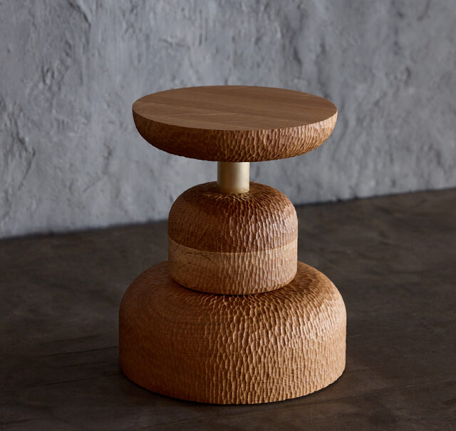 Tanens Lucem Circulus Lamp | Custom Handmade by Tim Noone - Texture, Walnut, Oak, Lighting, Lamp, Brass, Timber
