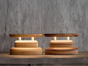 Tanens Lucem Ellipsis Lamp | Custom Handmade by Tim Noone - Texture, Walnut, Oak, Timber, Lamp, Lighting, Brass