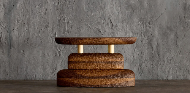 Tanens Lucem Ellipsis Lamp | Custom Handmade by Tim Noone - Texture, Walnut, Oak, Timber, Lamp, Lighting, Brass