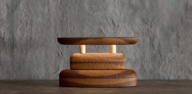 Tanens Lucem Ellipsis Lamp | Custom Handmade by Tim Noone - Texture, Walnut, Oak, Timber, Lamp, Lighting, Brass