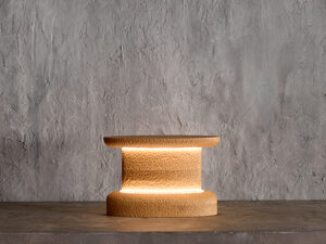 Procidens Sursum Lamp | Custom Handmade by Tim Noone - Texture, Walnut, Oak, Lighting, Lamp