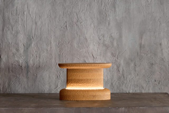 Procidens Sursum Lamp | Custom Handmade by Tim Noone - Texture, Walnut, Oak, Lighting, Lamp