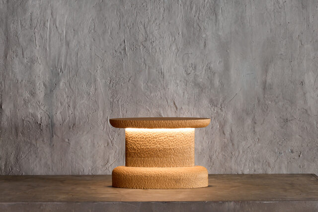 Procidens Sursum Lamp | Custom Handmade by Tim Noone - Texture, Walnut, Oak, Lighting, Lamp