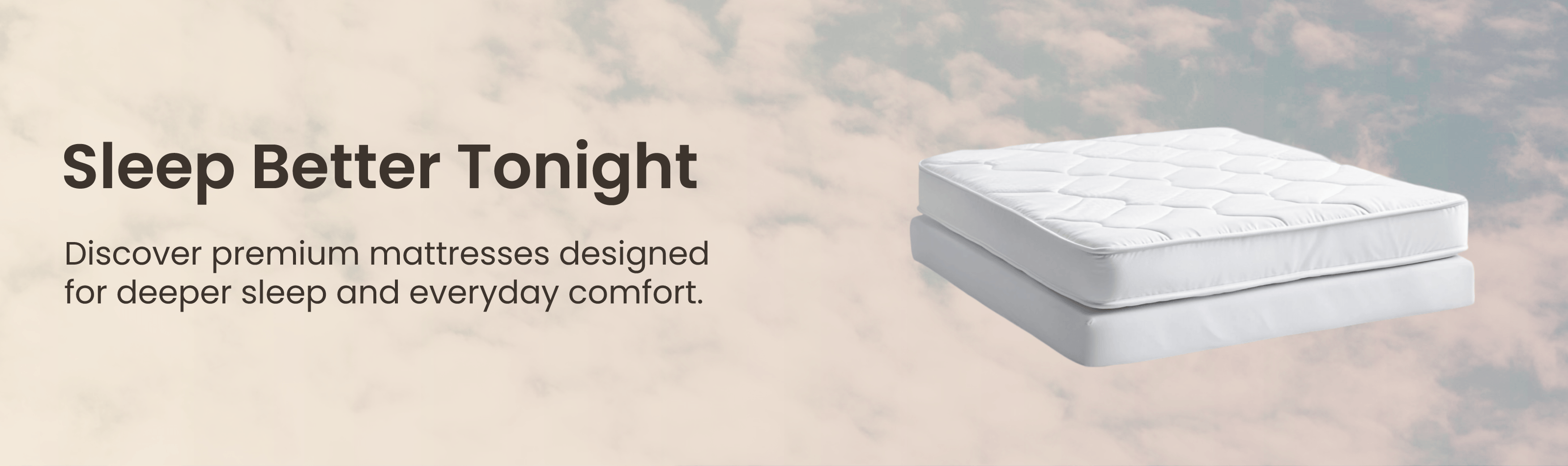 Mattress landing hero desktop