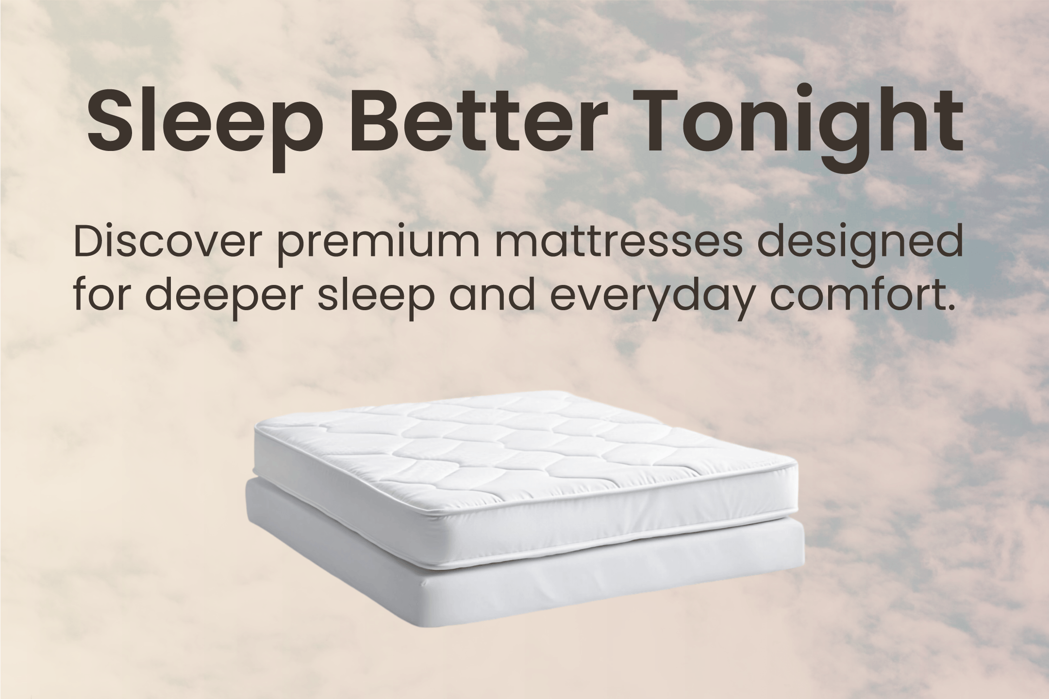Mattress landing hero mobile