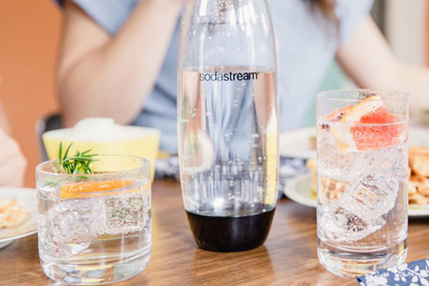 SodaStream 1L Fuse Carbonating Twin Pack Bottle | Black