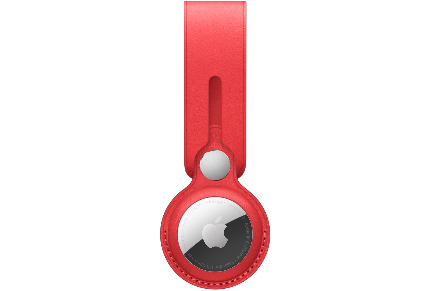 Apple AirTag Leather Loop | Red