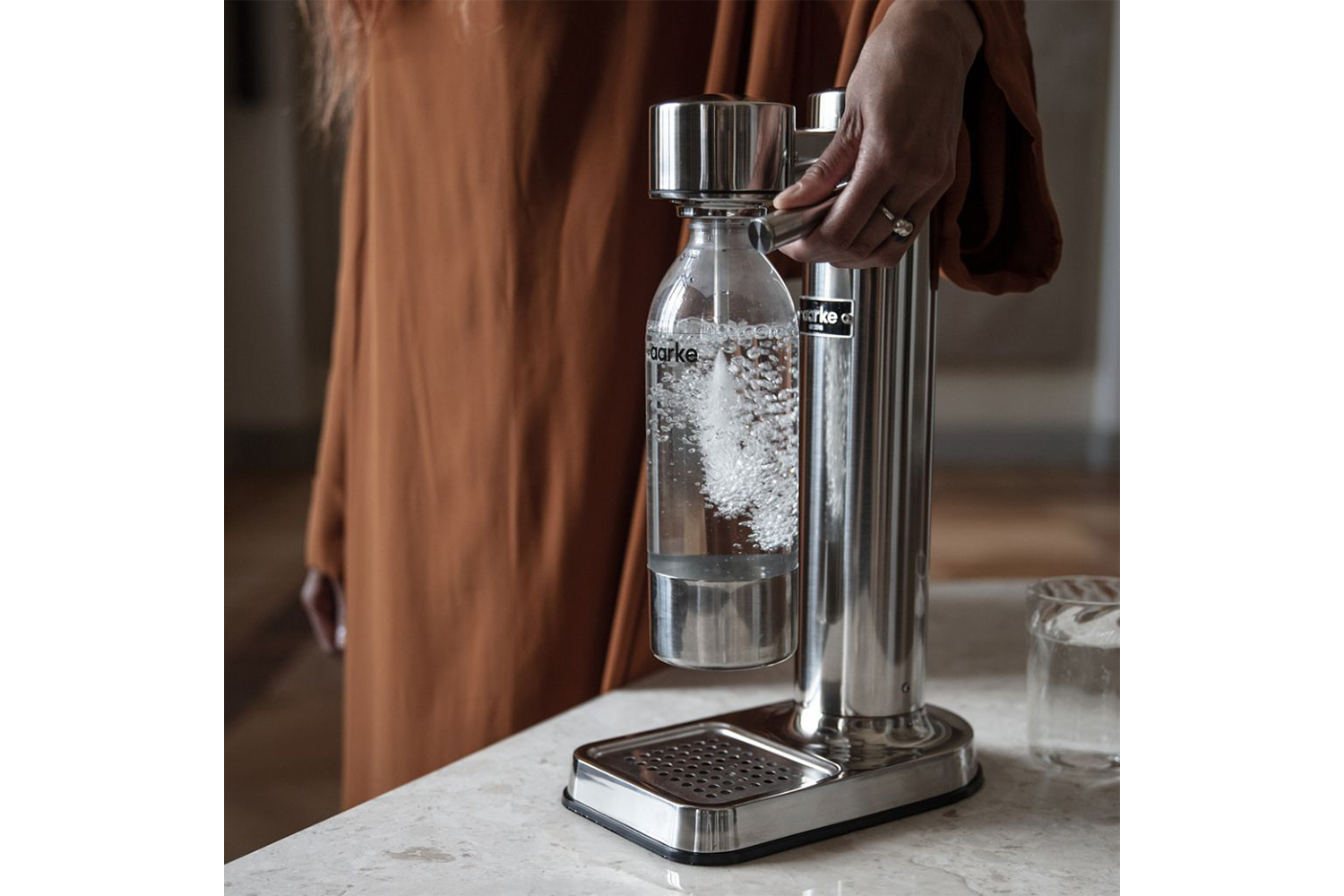 Aarke Carbonator 3 Sparkling Water Maker | Steel