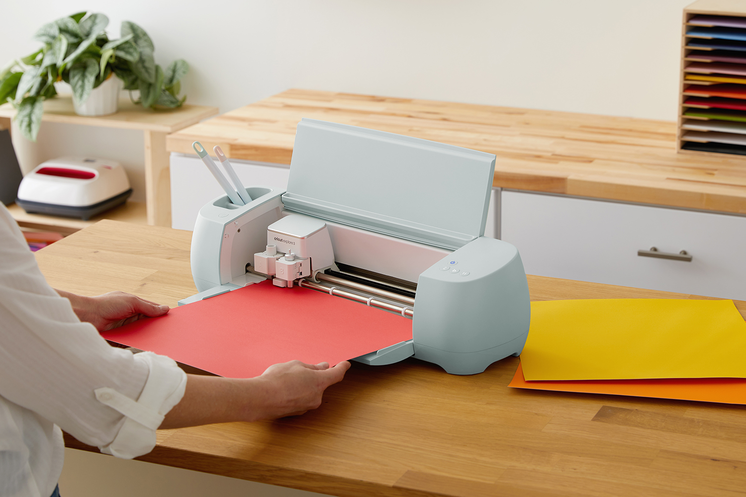 Cricut Joy 5.5" x 48" Smart Vinyl Shimmer Permanent Roll | Red