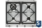 Smeg 60cm Victoria Aesthetic Built-in Gas Hob | SR964XGH | Stainless Steel
