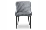 Saxon Velvet Dining Chair | Grey