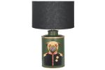 Metal Dog Table Lamp | Green | Black Shade