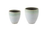 Flowerpot Eucalyptus | Ceramic White & Mint | Bundle