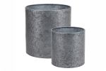 Flowerpots Zinc | Grey | Set of 2