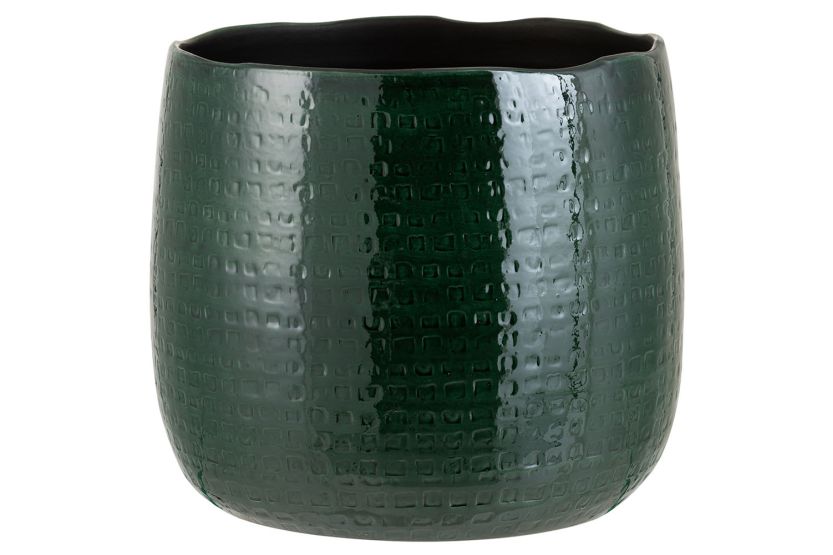 Ceramic Glazed Flowerpot | Green | Extra Large