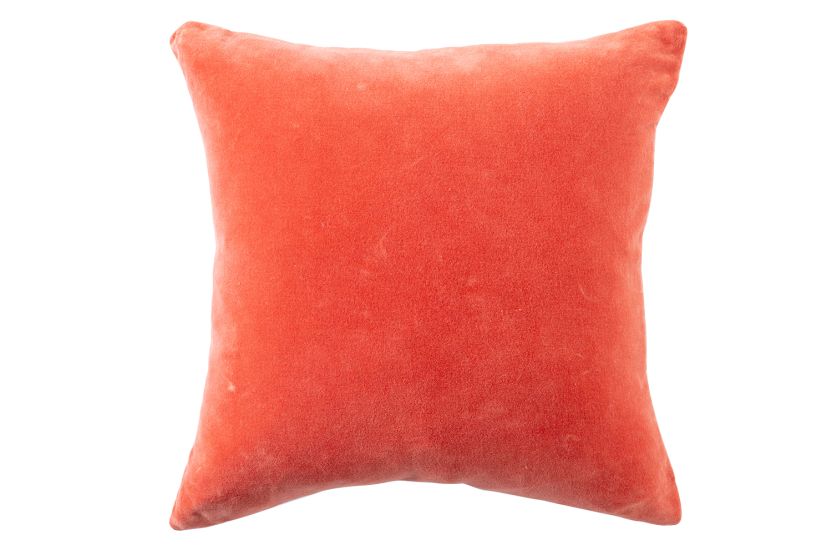 Elsa Velvet Cushion | Coral | 50 x 50 cm