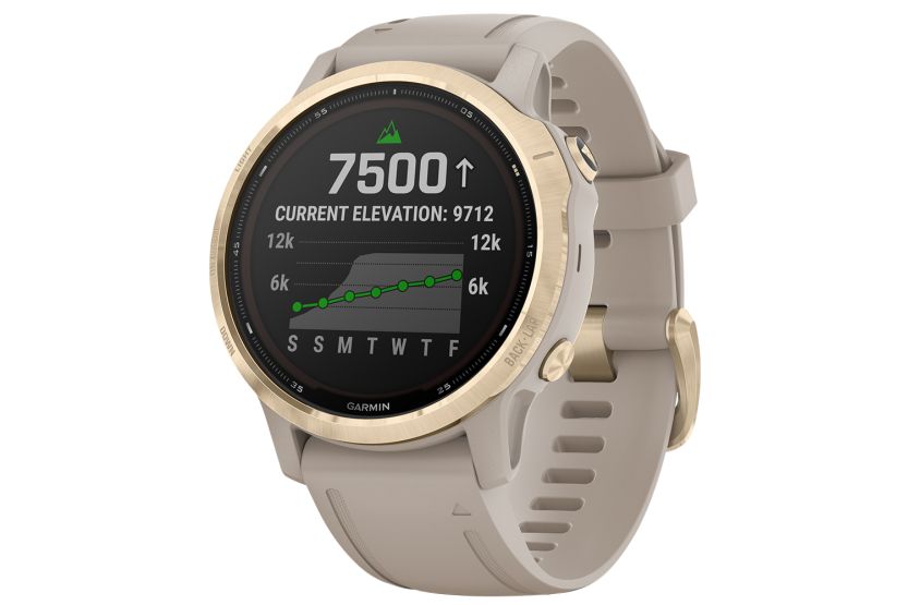 Garmin Fenix 6S Pro Solar Edition Smartwatch | Light Sand Band