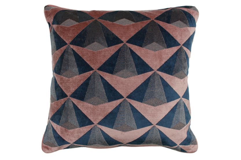 Leveque Cushion | Blush & Navy | 50 x 50 cm