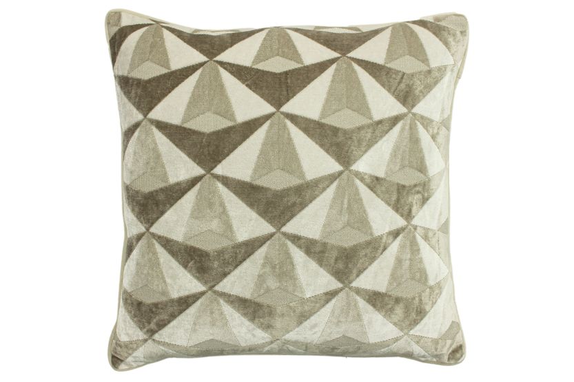 Leveque Cushion | Ivory & Taupe | 50 x 50 cm