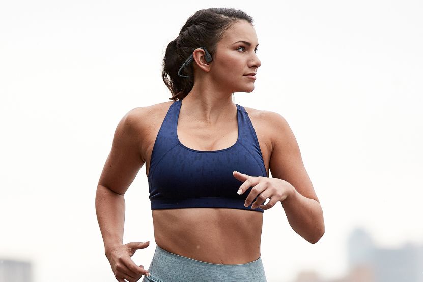 Aftershokz Openmove Bone Conduction Open-Ear Wireless Headphones | Slate Grey