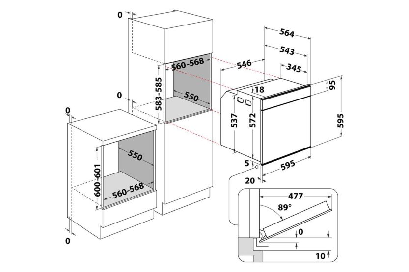 Whirlpool Built-in Electric Single Oven | W7OM54SP