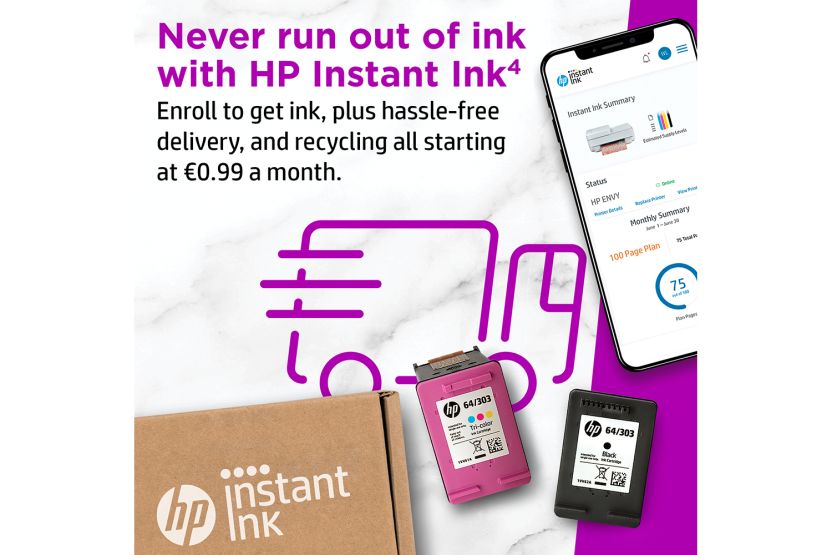 HP ENVY 6430e All-in-One Wireless Colour Printer & 6 Months Instant Ink